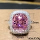 thumbnail image 4 of Anillo de diamante rosa con microincrustaciones cuadradas de lujo, anillo de circón, regalo de joyería de boda de compromiso para mujer Wmkox8yii  fajkfhkj2592, 4 of 9