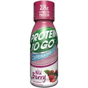 Protein to Go Wild Berry Caffeinated Protein Shot, 2.5 fl oz, 24 count