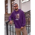 thumbnail image 2 of Cheerful Devil Techno Style Hoodie Men -Image by Shutterstock, Male Large, 2 of 4