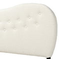 thumbnail image 4 of Baxton Studio Brantley Modern Cream Boucle Fabric Queen Size Headboard, 4 of 7