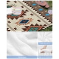 thumbnail image 6 of Boho Southwest Beach Towels Oversized Super Absorbent, Farmhouse Aztec Tribe Brown Blue Plaid Lightweight Bath Towel Quick Dry Sets For Bathroom/Pool/Rv Camping/Beach Play/Gym Room/Picnic 30"x60", 6 of 8