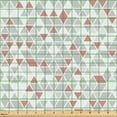 thumbnail image 2 of Ambesonne Geometric Fabric by the Yard Upholstery, Contemporary Bicolour, 3 Yards, Dried Rose and Pale Grey, 2 of 5