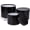 Black, variant on Gift Box Round Gift Boxes with Lids Plastic Liner Set of 3 Nesting Gift Boxes for Presents Assorted Sizes Flower Boxes for Arrangements Birthday Wedding Bridesmaid Graduation Party Gift Bags