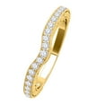 thumbnail image 3 of Mauli Jewels Rings for Women 0.25 Carat Engagement Wedding Band 4-prong 10K Solid Yellow Gold, 3 of 5