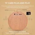 thumbnail image 5 of Altavoz Bluetooth portátil, altavoz inalámbrico retro de grano de madera, mini subwoofer TWS, micrófono incorporado, llamada manos libres HD/mensaje de voz/disco U/tarjeta TF/AUX, 5 of 5