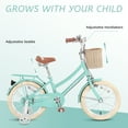 thumbnail image 5 of Bstjewey 16" Kids' Bike, Fits Riders 4'1" - 5'3", Green, Child, Girl's, 5 of 7