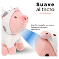 thumbnail image 2 of Peluche Cerdito Sentado Con Capucha De Vaca Rosa Belug  Peluche de Cerdito, 2 of 4
