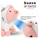 thumbnail image 2 of Peluche Cerdito Sentado Con Capucha De Vaca Rosa Belug  Peluche de Cerdito, 2 of 4