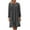 Dark Gray, variant on Brilliant Winter Dresses for Women Women Round Neck Long Sleeved Pleated Solid Cotton Linen Loose Fitting Dress Red 4x