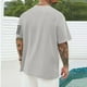 thumbnail image 4 of Tops para hombre, blusas y camisas de cuello redondo y manga corta para hombre, blusas casuales de cuello redondo con estampado de moda para hombre, blusas de cuello redondo y manga corta, camisas par, 4 of 5