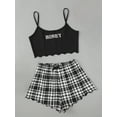 thumbnail image 3 of Inadays Women Camisole Pajamas Sets Strap Short Sets Tops Pants Sleepwear 2Pcs Nightwear Female S-XL, 3 of 5