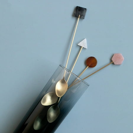 

Meizhencang Spoon Eco-friendly Corrosion Resistant 4 Colors Round Head Stirring Spoon for Home