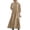 Beige, variant on Lindreshi Plus Size Dresses for Women on Women Hooded Neck Solid Color Long Sleeve Loose Dress Long Dress with Pockets