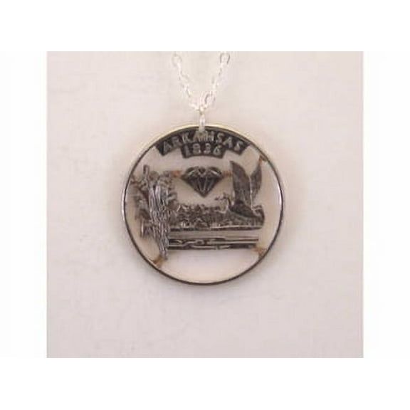 American Samoa Cut-Out Coin Jewelry Necklace