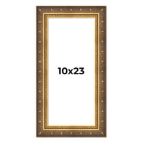 10x23 Frame Vintage Gold Solid Wood Picture Frame | 2.5 Inch Moulding Width | Ornate Bronze Museo