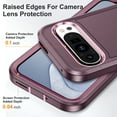 thumbnail image 6 of Dteck Case for Google Pixel 9 Pro XL,Shockproof 3-Layer Protection Case Built-in Kickstand Military Grade Protective Cover for Google Pixel 9 Pro XL,Purple, 6 of 8