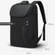 thumbnail image 5 of (Negro) Mochila vintage para portátil de viaje con puerto de carga USB para mujeres y hombres Mochila universitaria, 5 of 5
