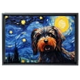 thumbnail image 2 of Briard Dog Canvas Van Gogh Starry Night Wall Art Gifts Canvas Wall Art Frame Music Artist Customized Canvas Framed Photo Art Work For The Bedroom(Gifts For Dog Lover ), 2 of 6