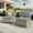 Dark Grey, variant on Ovios 2 Pieces Outdoor Patio Conversation Furniture Set Cushioned PE Rattan Wicker Chairs Set