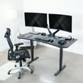 thumbnail image 2 of VIVO Black Carbon Fiber 63" x 32" Table Top for Adjustable Standing Desk Frames, 2 of 8