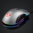 thumbnail image 2 of Souris de Jeu, Capteur Optique 12000 DPI - Éclairage Chroma RGB - 7 Boutons Programmables - Interrupteurs Mécaniques Argent Titane, 2 of 8