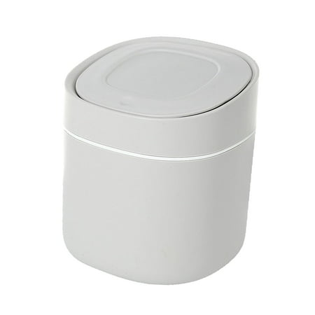 Mini Trash Can with Lid Desk Small Trash Can Office Garbage Can Waste ...