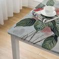 thumbnail image 5 of HAOXIT Square Tablecloth, Spring Sketch, Wrinkle and Stain Resistant Fabric Table Cloth, Blue 36*36, 5 of 8