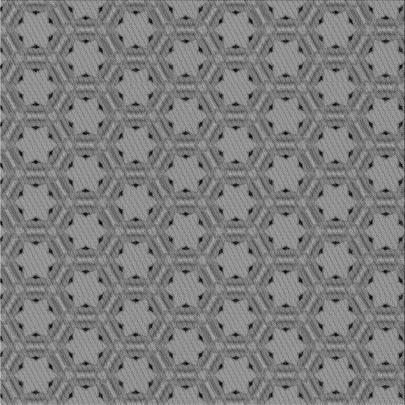 Ahgly Company Indoor Square Patterned Ash Gray Area Rugs, 7' Square