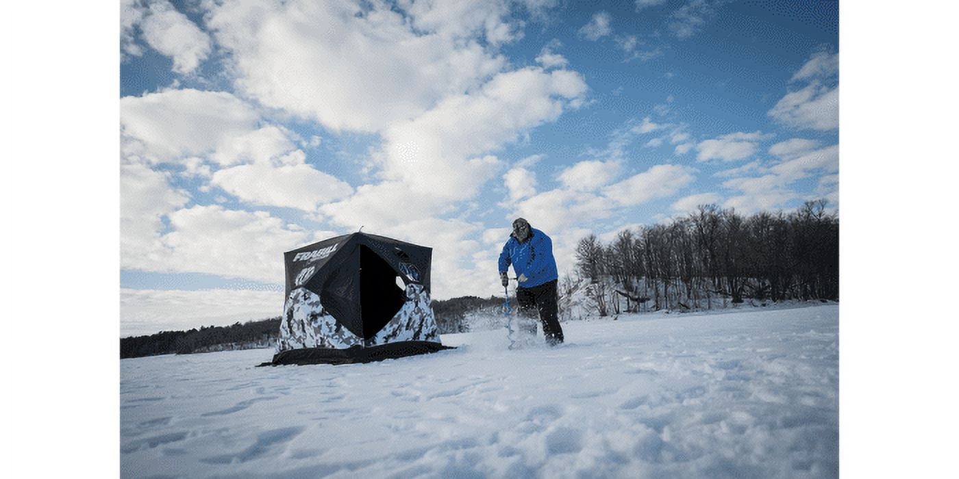 Frabill Bro Hub Top & Sides Insulated 2 - 3 Man Snow Camo Shelter