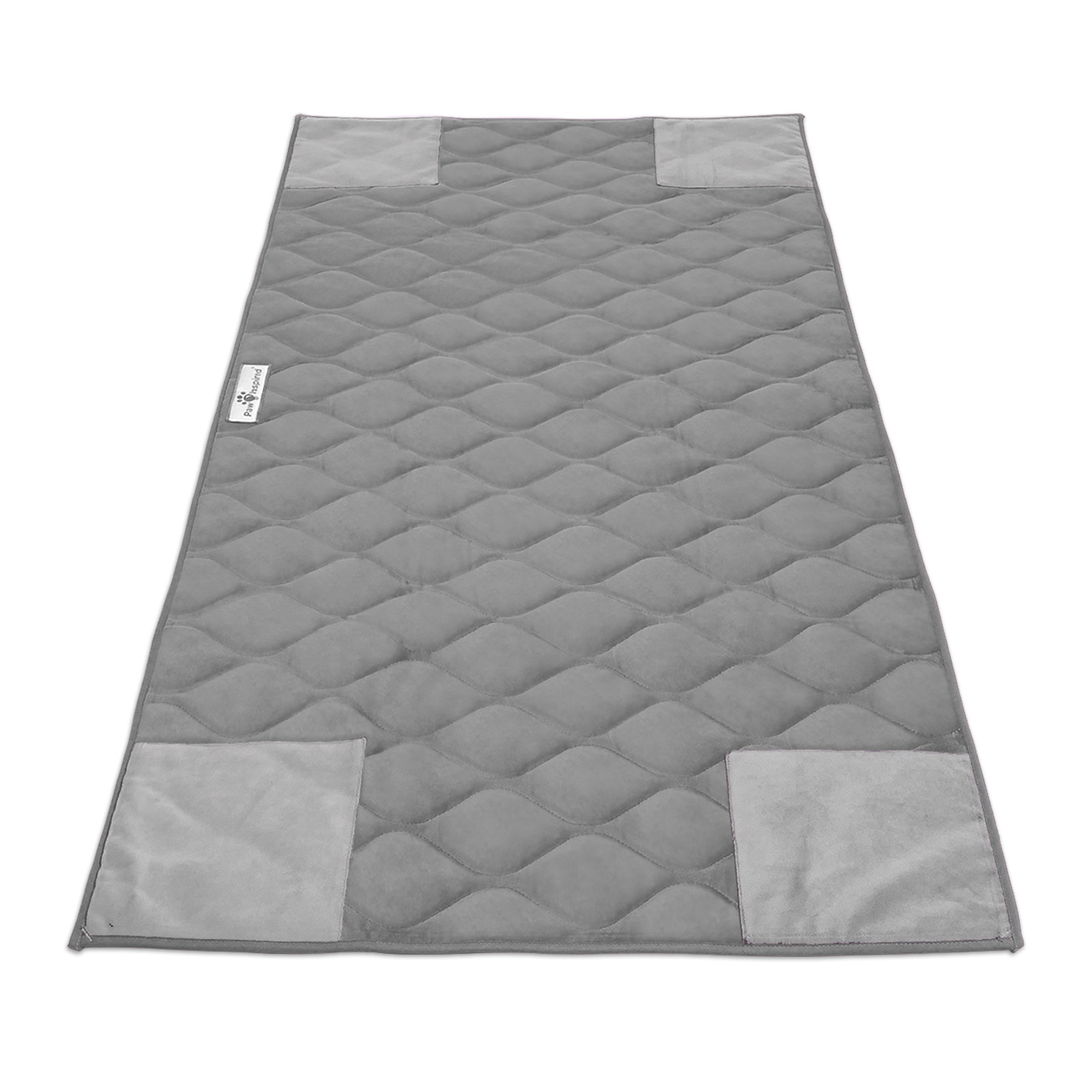 Paw Inspired PopCorner Guinea Pig Fleece Cage Liners for Midwest and C&C | Fleece Bedding for Guinea Pigs, Ferrets, Rabbits, Hamsters, Small Animals | Reinforced Corners Pee Pads (C&C 2x4, Gray)