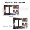 thumbnail image 3 of Cat Playing Dj Switch Cover Decorative Wall Plate 3-Gang 2-Decor 1-Toggle Standard Size, 3 of 5