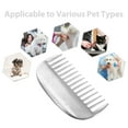 thumbnail image 3 of CATIEBYE Aluminum Pet Hair Removal Massage Comb Portable Wide Tooth Tool For Cats 1Pack, 3 of 6