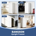 thumbnail image 7 of BANGSON 7.0 Cu.ft Upright Freezer,Convertible Upright Freezer/Refrigerator, Garage Ready Single Door Compact Freezer for Kitchen, Apartment, Office - White, 7 of 7
