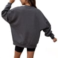 thumbnail image 2 of Women's Gameday Couture  Charcoal Columbus Crew Seal The Deal Pullover Sweatshirt, 2 of 3
