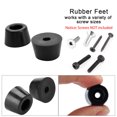 thumbnail image 3 of 4pcs Almohadillas de goma para pies de muebles para patas de gabinete de altavoz D19x16xH11mm, 3 of 7