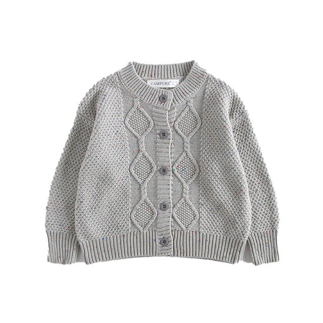 YTDSCS Toddler Baby Girls Sweaters Cardigans Cable Knit Jacket Kids Long Sleeve Spring Fall Twist Cardigan for 12 Months-6 Years