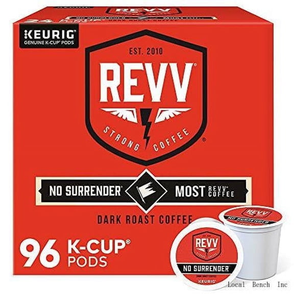 no surrender, single-serve keurig k-cup pods, dark roast coffee, 96 count