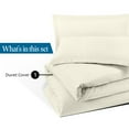 thumbnail image 4 of 1- Piece Premium Duvet Cover -Oversized Super King (120" x 98") Size - 400 Thread Count, Ultra Soft Egyptian Cotton Comforter Cover with Zipper Closure & Corner Ties, Beige Solid, 4 of 7
