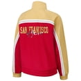 thumbnail image 3 of Women's G-III 4Her by Carl Banks Scarlet San Francisco 49ers Post Game Full-Zip Track Jacket, 3 of 3