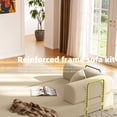 thumbnail image 5 of 59in Convertible Sofa Bed Corduroy Boneless Couch Bed Foldable Sofa Bed Pull Out Bed Futon Sleeper Sofa No Assembly, 5 of 7