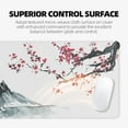 thumbnail image 4 of Japanese Cherry Blossom White Mouse Pad (31.5 × 11.8 × 0.12 inch) Extended Large Mouse Mat Desk Pad, Stitched Edges Mousepad,Non-Slip Rubber Base,XL Gaming Mouse Pad for Gamer,Office & Home., 4 of 6