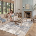thumbnail image 5 of BERTHMEER 10'x14' Large Area Rugs for Living Room Bedroom Dining Room Farmhouse Machine Washable Non-slip, Blue Brown, 5 of 7