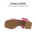 thumbnail image 4 of Sandalia DREAM PAIRS para Niñas con Punta Abierta y Tacón Grueso Talla 4, 4 of 6