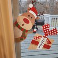 thumbnail image 3 of Calcomanías Ventana Estática 2pcs Santa Claus Muñeco Nieve Decorativo para Muebles Pared, 3 of 9