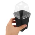 thumbnail image 6 of FUTUREORYY Flower Planting Container Plastic Flowerpot Square Home Gardening 8Pcs, 6 of 8