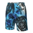 thumbnail image 5 of Disketp Men'S Swim Trunks Hawaiian Breathable Surf Beach Swimsuits Mesh Lining Beach Shorts With Pockets-Turtle, 5 of 9
