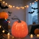 thumbnail image 4 of Decoración de calabaza de Halloween | Adorno artificial de frutas y verduras | Atrezzo de plástico naranja, decoración de escritorio y ventanas | Duradero, fácil de limpiar, de varios tamaños, 4 of 6