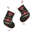thumbnail image 3 of Daiia Wonderful Time Christmas Print Christmas Stocking，18"Large Knitted Xmas Stocking for Kids, Family Stocking for Fireplace Christmas Holiday Party Decoration, 3 of 7