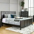 thumbnail image 2 of Furniture of America Mardon King Panel Bed in Wire-Brushed Black, 2 of 4