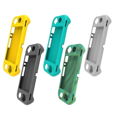 Nintendo Switch Lite Silicone Protective Case with Ergonomic Grips - Full-Body All-In-One Soft Cover for Handheld Console, Anti-Slip Shockproof Grip Shell